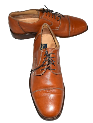Principe di Kent Brown Leather Mens Cap Toe Oxford Shoes  display picture 3