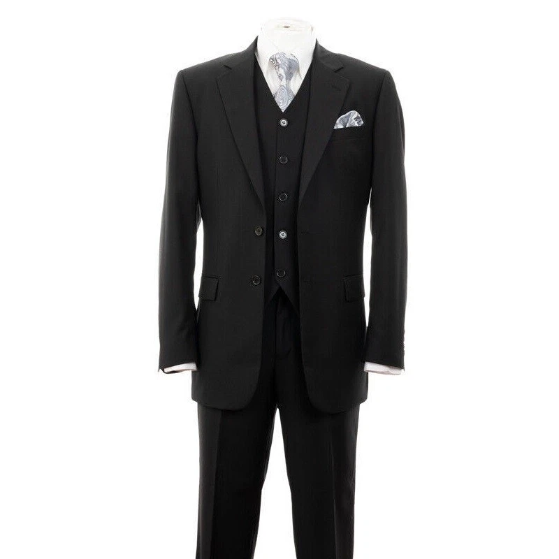 Men's 3 Piece Luxurious Slim Fit Fashion Suit With Vest&Pants  2 Button - Image 3 of 4