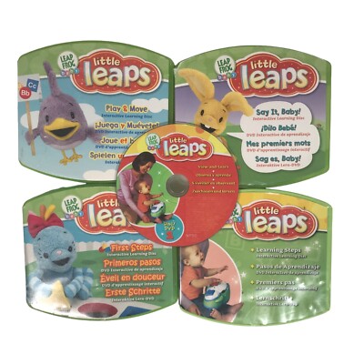Leap Frog Baby Little Leaps Lot Of 5 Disc 4 w/ Case & 4 w/ Booklet