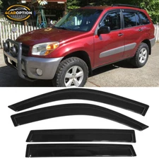 Fits 01-05 Toyota RAV4 Window Visors Rain Sun Guard Vent 4 Pieces Set