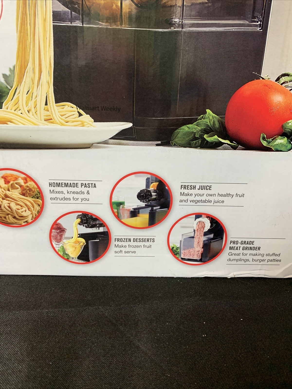 EMERIL LAGASSE PASTA & BEYOND 4 N 1 PASTA MAKER JUICER FROZEN DESSERT