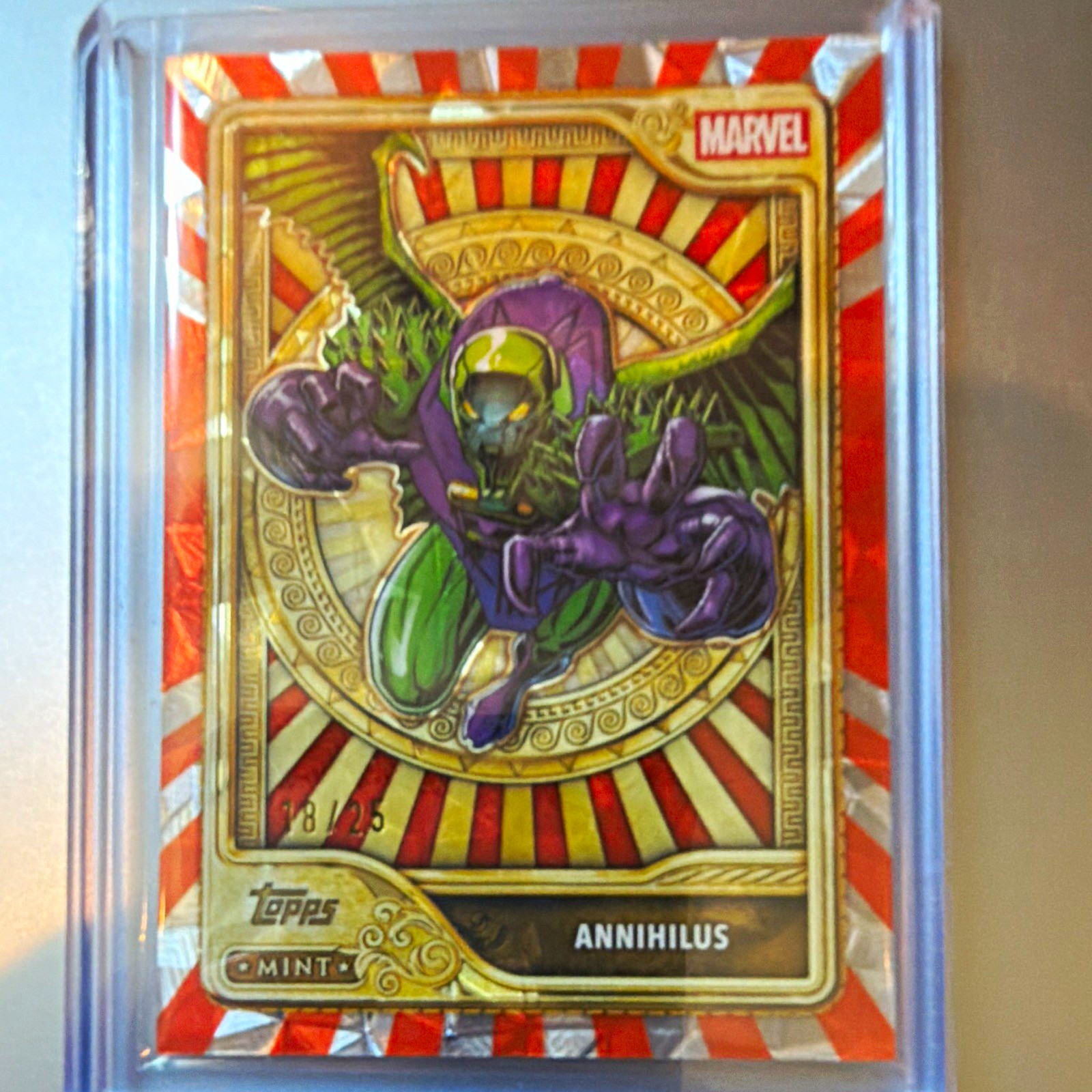 Topps Mint Marvel 2026 Annihilus Gold Card #98 Serial Numbered 8/25