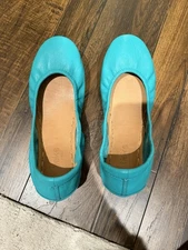 Tieks Tieks Blue Limited Release Teal Leather Ballet Flats Size 8 EUC