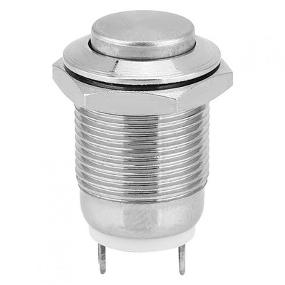 12 mm Edelstahl Drucktastenschalter Momentan Reset Nennleistung 250 Volt 3 Amper