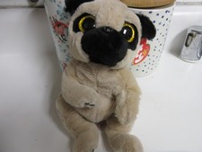 NEW! 2022 TY Beanie Baby (Beanie Bellies) - IZZY the Tan Pug Dog (6 Inch) MWMTs