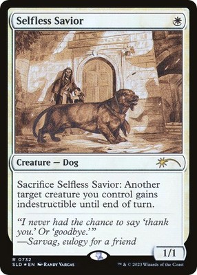 Selfless Savior (Sketch Showcase) [SLD-732] (Near Mint) [EN]