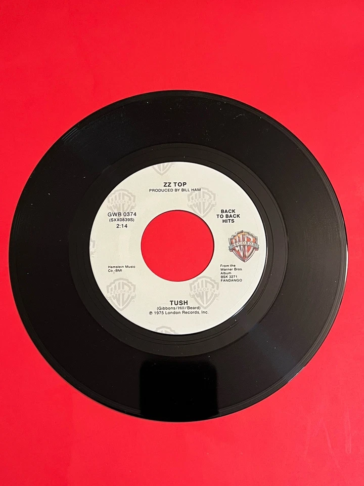 ZZ Top Used 45rpm Vinyl “Tush” & “La Grange” (1973) Warner Brothers - Image 2 of 3