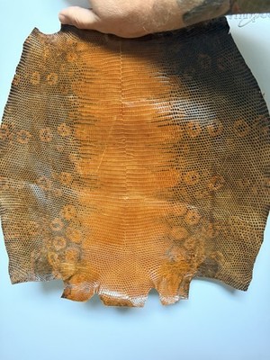 Ringtail/ASM leather hide/skin leathercraft piece Brown/Orange