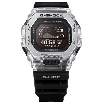 CASIO G-SHOCK GBX-100S-1 G-LIDE BLACK / TRANSPARENT DIGITAL WATCH