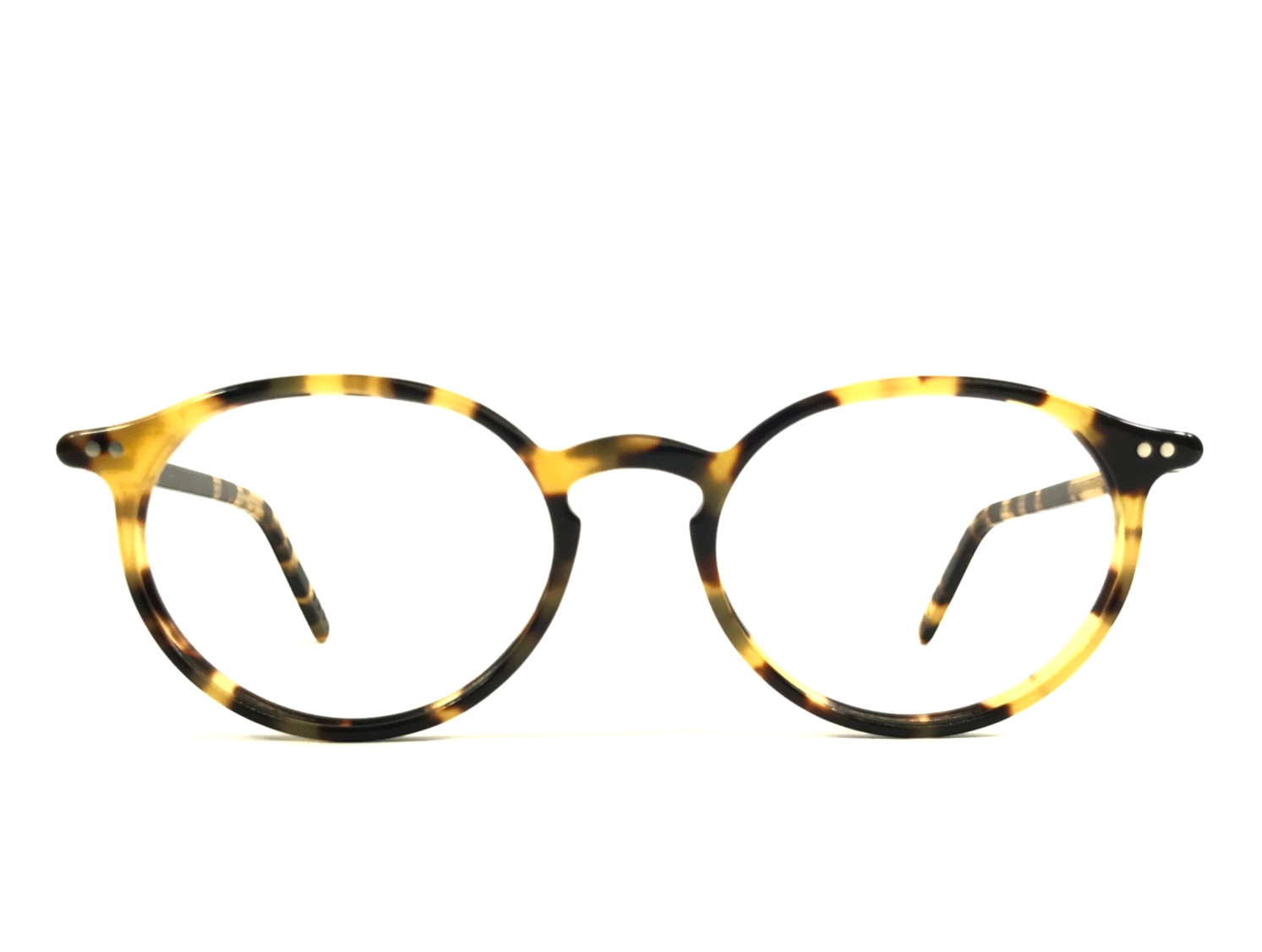Lunor Eyeglasses Frames Mod.231 col. 16 Yellow Tortoise Round Full Rim 45-18-140