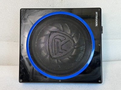 Rockville RW10CA 10'' 800 Watt Slim Low Profile Active Powered Car Subwoofer Sub