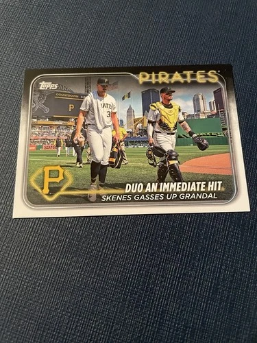 2024 Topps Update Paul Skenes / Yasmani Grandal Pirates Veteran Combo Card US160