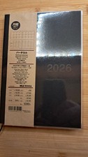 Muji A5 Black Vertical Planner for 2026 December Start