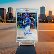 2021 Stadium Club Chrome Pete Alonso Auto /25 1991 Design Variation Gold Refract
