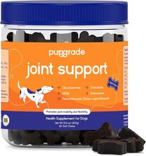Dog Joint Support Beef Flavor 60 Soft Chews Glucosamine Chondroitin MSM Perna