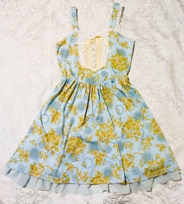 axesfemme Floral Jumper Skirt Mori Girl Lolita Heisei Princess Used For 14Y+ Ja