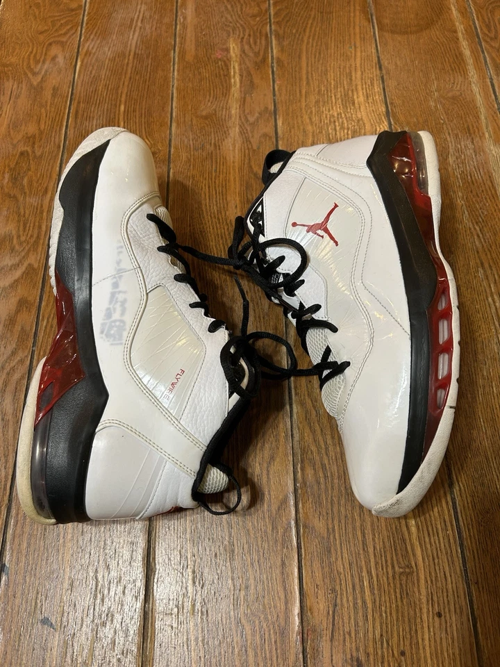 Talla 11 Jordan Melo M8 Blanco Rojo Universitario Zapatos Tenis Foto 3 de 4