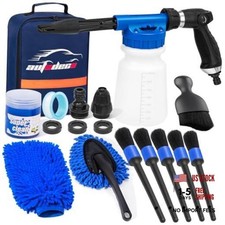 Car Wash Detailing Kit Cleaning Kits with Foam Gun Sprayer, Car Wash Brush Blue