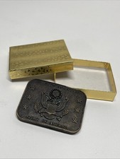 Spirit Of America 1776 1976 Belt Buckle Bicentennial Eagle Vintage W/ Box