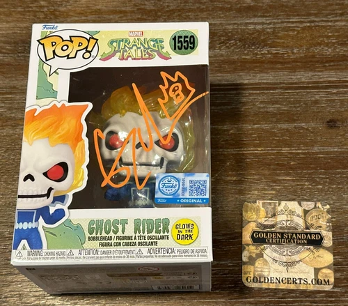 Gabriel Luna Autographed Ghost Rider Funko Pop With Golden Standard COA
