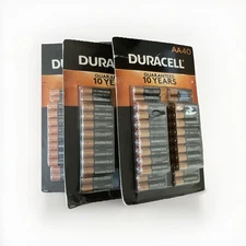 100 Duracell aa batteries See Description