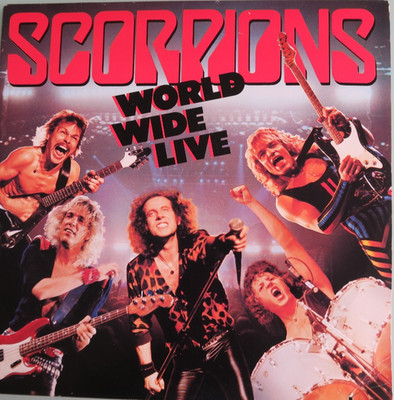 Scorpions World Wide Live USA pressing 12'' vinyl 2 Lp 1985 metal rare rock