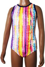 NEW Easy Breezy Striped Strappy Back Leotard by Snowflake Designs