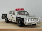 Vintage Yat Ming Highway Patrol Sheriff Police Car 1/64 Diecast Fair Good Cond