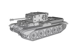 3D Printed 1/72 British Cromwell IV  Unpainted Model Kit NEW