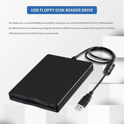 Externes USB-Diskettenlaufwerk | Floppy Disketten-Laufwerk | FDD 1,44MB DHL