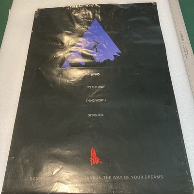 No Fear Living It s The Only Thing Worth Dying For Vintage Poster 24 x 36