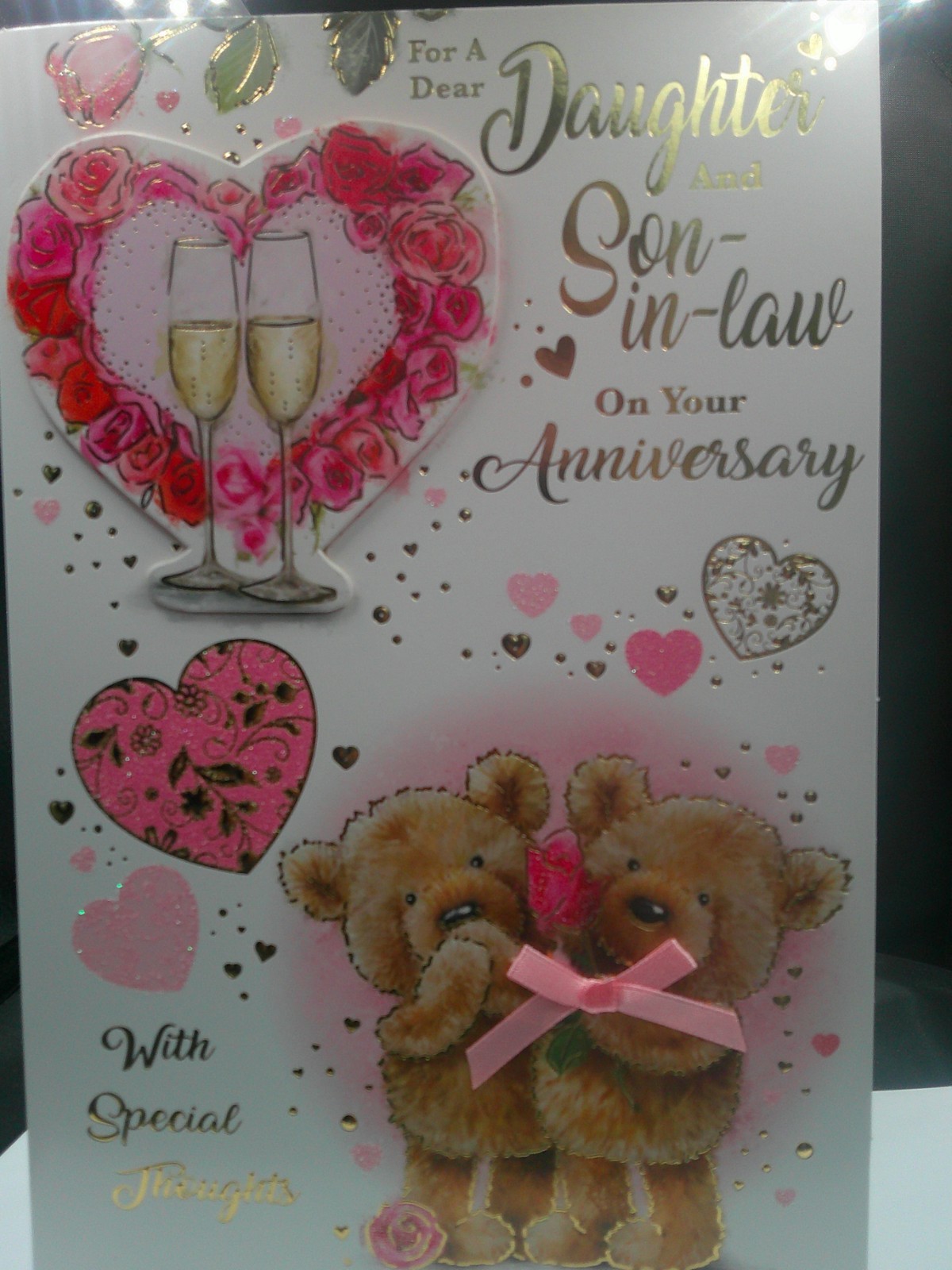LARGE DAUGHTER AND SON IN LAW WEDDING ANNIVERSARY CARD 4 PAGE 2 OF ...