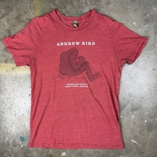 Andrew Bird T-Shirt Sz Medium Indie Folk Rock Alternative Vintage Style Tour Tee