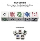 PU Leather Dice Cup Black Felt Lined +16mm White Poker Dice Bright Colors +Pouch — photo 7