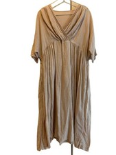 Nest Robe Linen Dress Dull Pink 100 Used Summer Casual Save from Japan