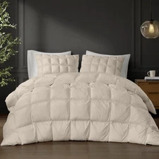 Queen Comforter Overfilled High Desity Down Alternative Fill Lofty Comforter 3d