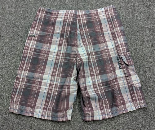 Nike 6.0 Para hombres Board Shorts Bañador Cuadros Borgoña Carga Talla 32 - Imagen 2 de 11