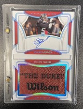 2022 Panini National Treasures Drake London Rookie Patch Autograph Booklet /10