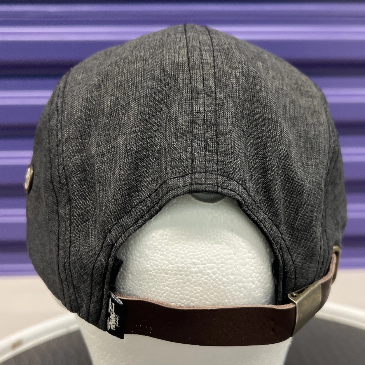 Spacecraft 5 Panel Hat Leather Strapback Patch EX… - image 5