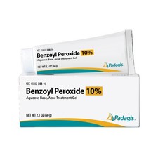 Portable Acne Treatment Gel with 10 Benzoyl Peroxide - Unscented 2.1 oz