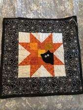 Autumn Or Halloween Decorative Quilted Square...