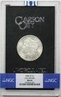 1880-CC Morgan Dollar Silver $1 MS 64 NGC GSA Hoard Box and COA