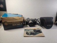 Vintage Yashica Electro 35 GSN 35MM Camera w/ Case Manual