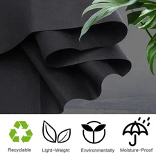 Upholstery Black Cambric Dust Cover Fabric Replacement 62" x 118"(Fire Retard...