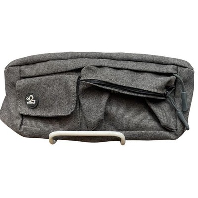 Waterfly Fanny Pack Gray Waist Bag Travel Hiking Running Belt Sling Pouch