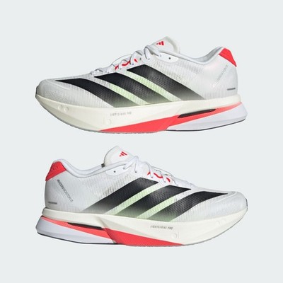 adidas Adizero Boston 13 Cloud White Core Black Lucid Red JS4932