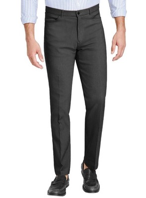 Tommy Hilfiger Mens Modern Fit Four-Pocket Twill Pants 32W x 30L Charcoal - NWT