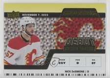 2022-23 Credentials Debut Ticket Access Horizontal Yellow Nick DeSimone #144 f9s