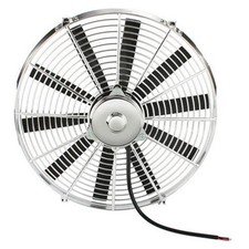 12 Inch Chrome Straight Blade Electric Engine Cooling Fan-reversible
