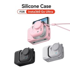 Black/Pink/ Grey Silicone Protective Case for insta360 Go Ultra